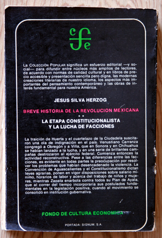 Jesus silva herzog breve historia 2025 de la revolucion mexicana pdf