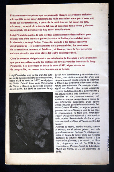 Seis personajes en busca de autor