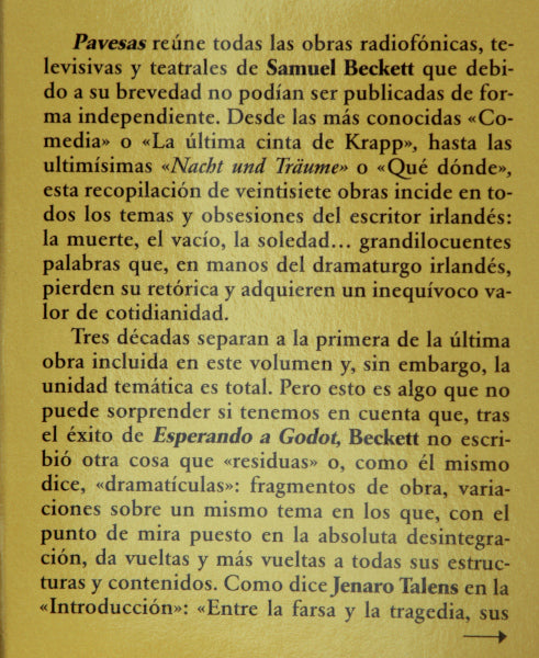 Pavesas (edición de Jenaro Talens)