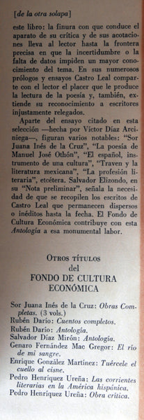 Repasos y defensas (Antología). Selección de Víctor Díaz Arciniega. Preliminar de Salvador Elizondo.