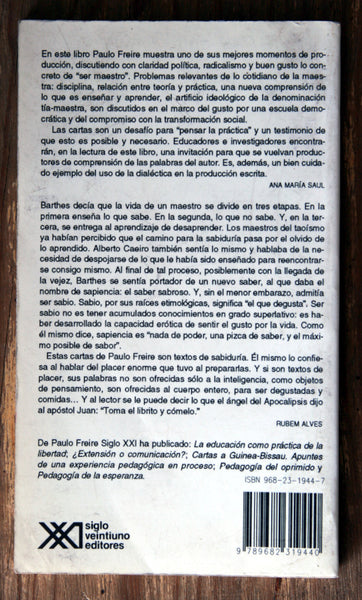 Cartas a quien pretende enseñar