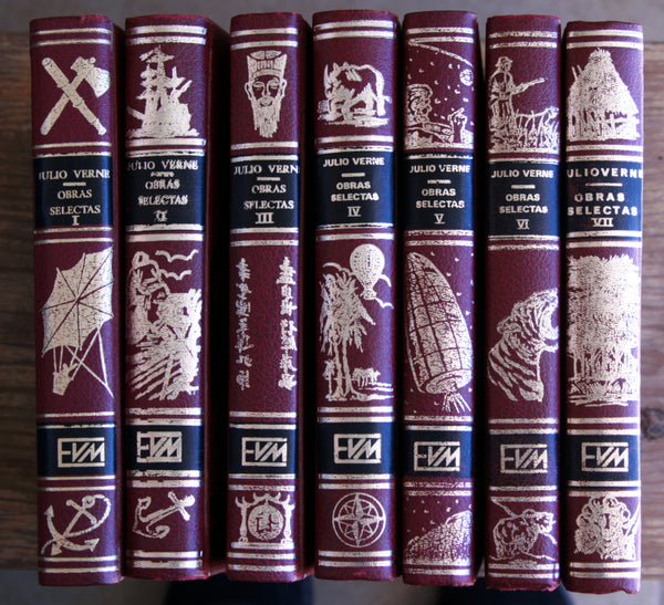 Julio Verne, Obras selectas, 7 tomos (I, II, III, IV, V, VI, VII)