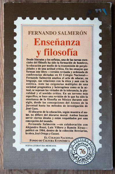 Enseñanza y Filosofia