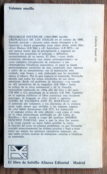 Crepúsculo de los ídolos