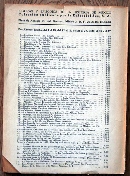 Figuras y episodios de la historia de México: Las antiguas misiones de La Tarahumara (Primera parte)