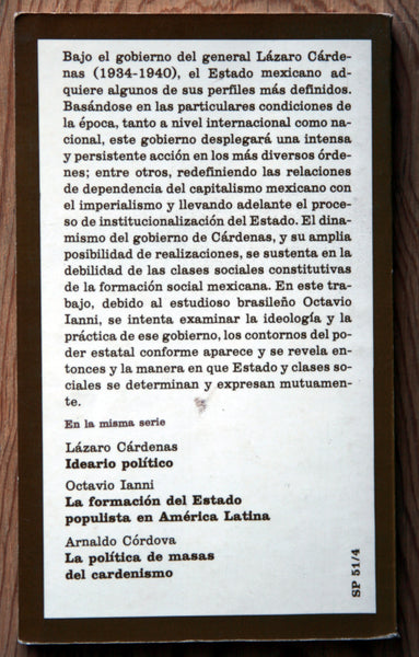 El Estado capitalista en la época de Cárdenas.