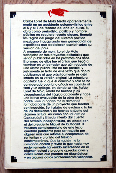 Que la nación me lo demande