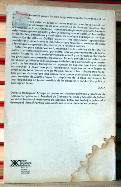 La reforma política y los partidos en México
