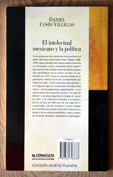 El intelectual mexicano y la política