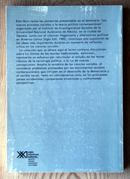Los nuevos procesos sociales y la teoría política contemporánea