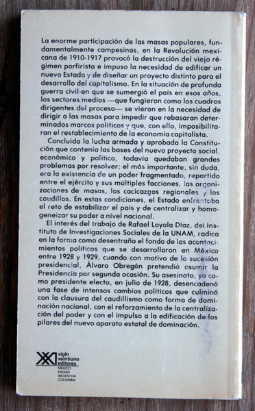 La crisis Obregón-Calles y el estado mexicano