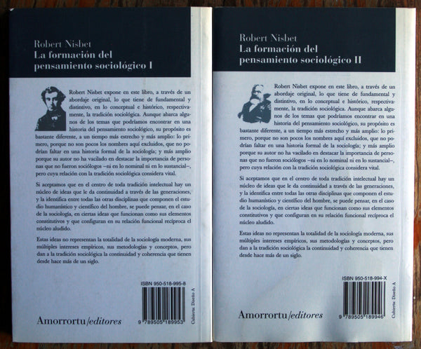 La formación del pensamiento sociológico. Tomo I y Tomo II
