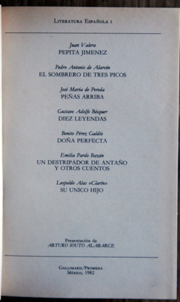 Gran colección de la literatura universal. Española, tomo I y II