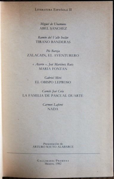 Gran colección de la literatura universal. Española, tomo I y II