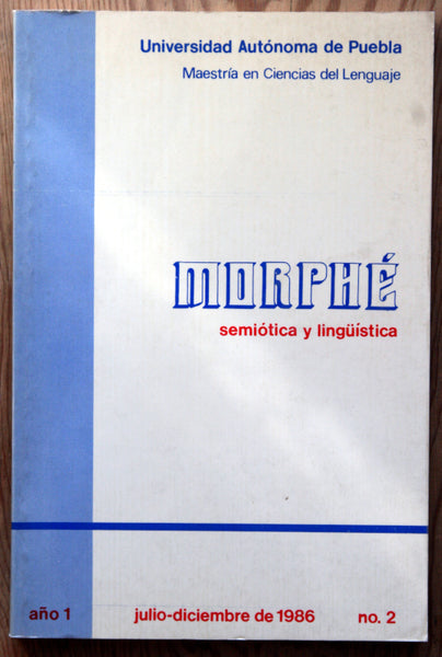 Morphé. Semiótica y lingüística. No. 2