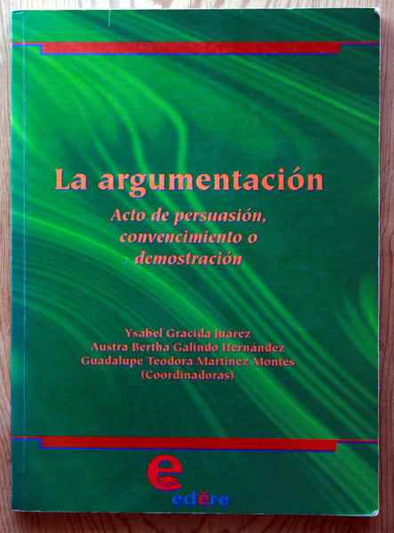 La argumentación. Acto de persuasión, convencimiento o demostración