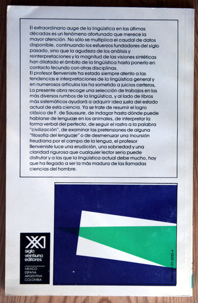 Problemas de lingüística general I y II