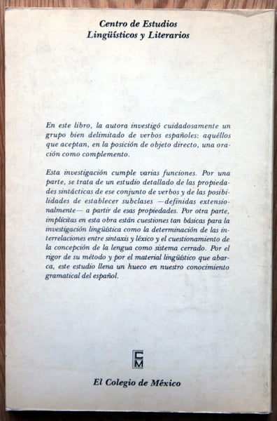 Las completivas objeto en español