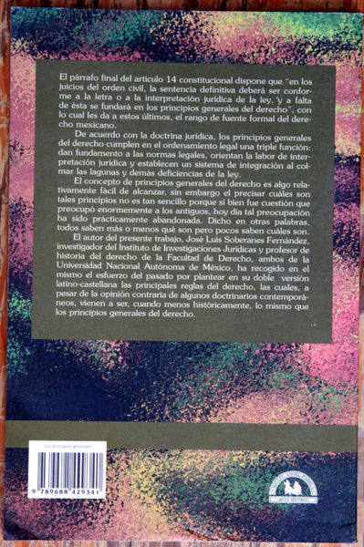 Los principios generales del derecho en México. Un ensayo histórico