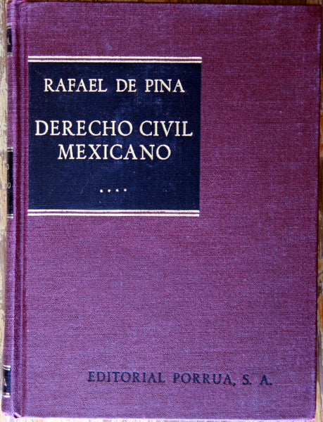 Derecho civil mexicano (4 tomos)