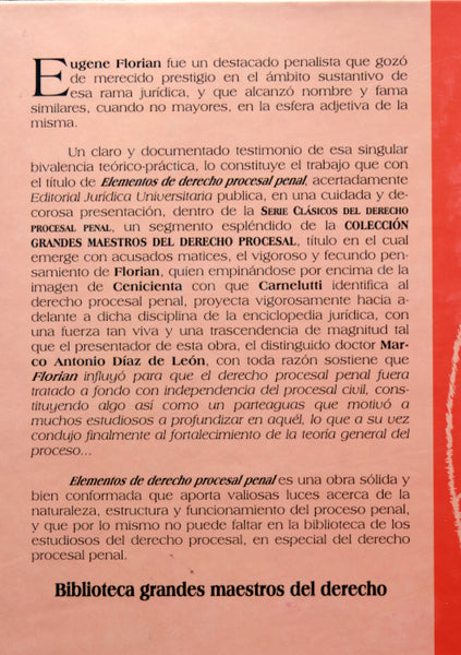 Serie clásicos del derecho procesal penal. Vol. 1, 2 y 3