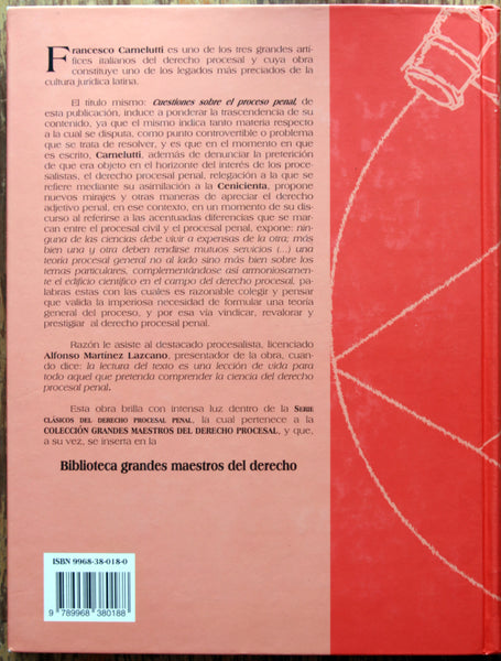 Serie clásicos del derecho procesal penal. Vol. 1, 2 y 3