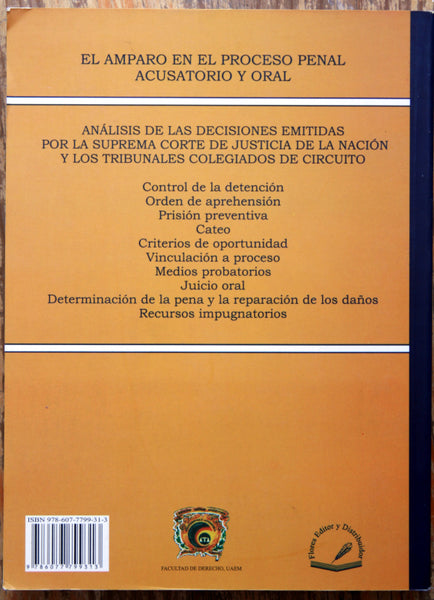 El amparo en el proceso penal acusatorio y oral
