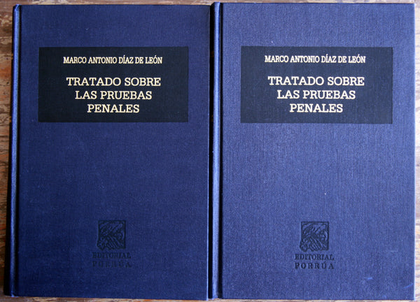 Tratado sobre las pruebas penales tomo I y II