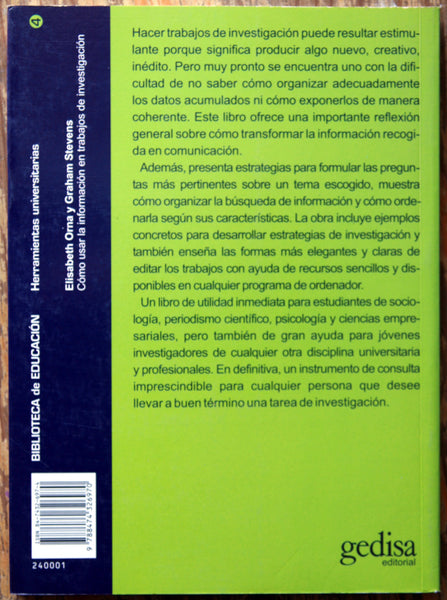 Cómo usar la información en trabajos de investigación