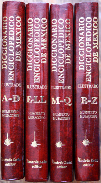Diccionario enciclopédico de México ilustrado (4 tomos)