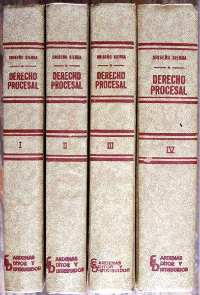 Derecho procesal (4 volúmenes)