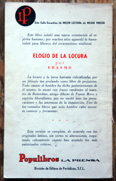 Elogio de la locura.