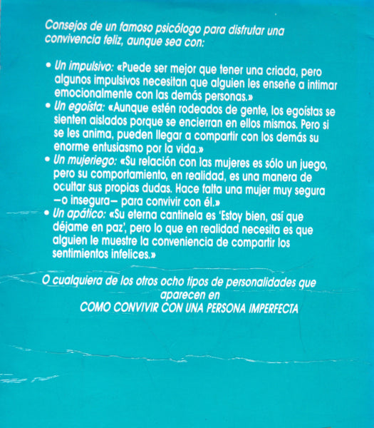 Como convivir con una persona imperfecta