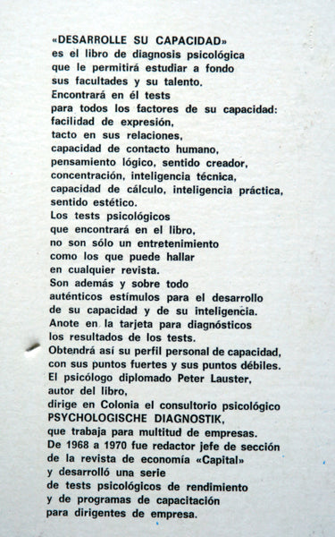 Desarrolle su capacidad