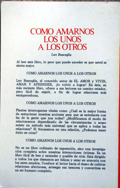 Cómo amarnos los unos a los otros