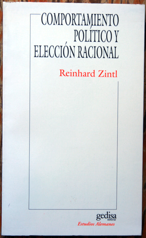 Comportamiento político y elección racional