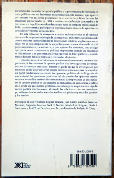 Encuestas y democracia. Opinión pública y apertura política en México