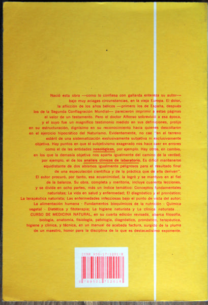 Curso de Medicina Natural en cuarenta lecciones