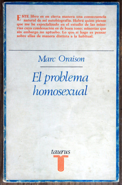 El problema homosexual