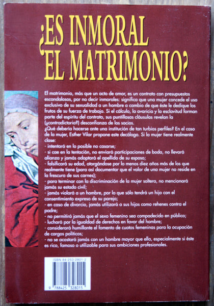 ¿Es inmoral el matrimonio?