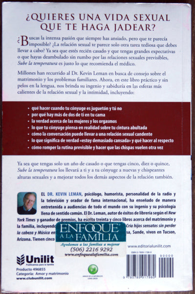 Sube la temperatura. Una guía para la intimidad sexual de las parejas.