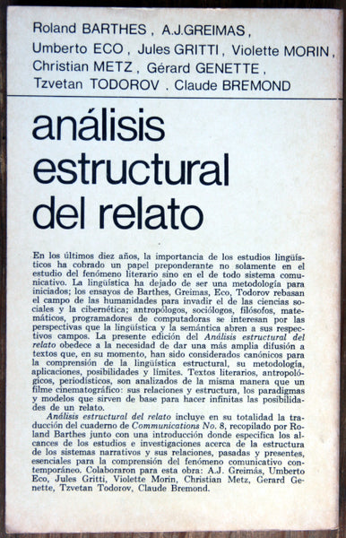 Análisis estructural del relato