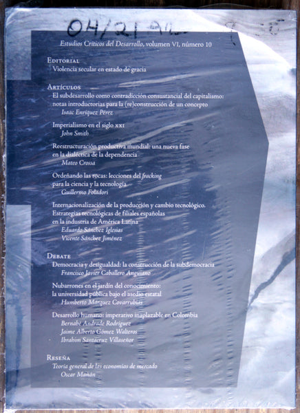 Estudios críticos del desarrollo. Vol. VI