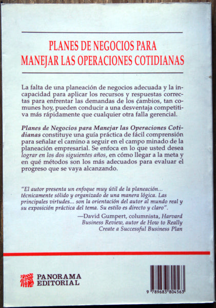 Planes de negocios para manejar las operaciones cotidianas