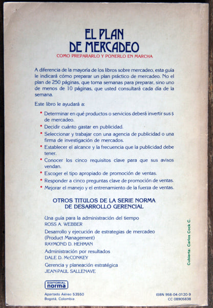 El plan de mercadeo