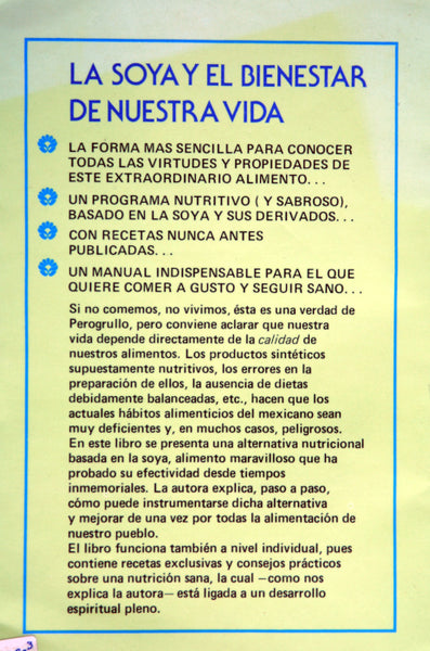 Alimentación integral para una vida plena (los mil usos de la Soya)