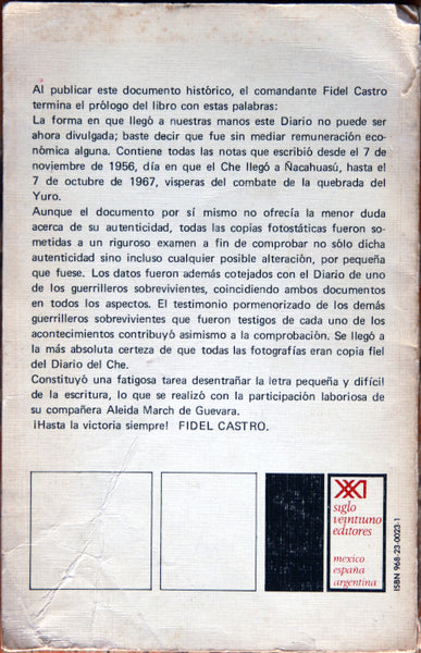 El diario del Che en Bolivia