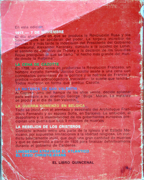 Todo es historia. El ayer de los hechos de hoy.