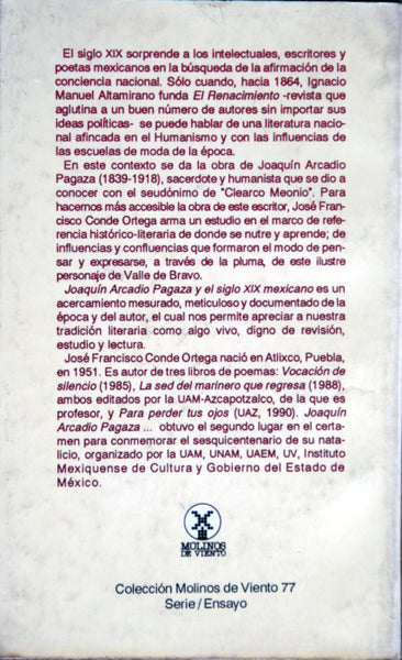 Joaquín Arcadio Pagaza y el siglo XIX mexicano