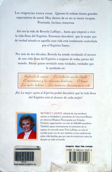 La mujer sujeta al espíritu